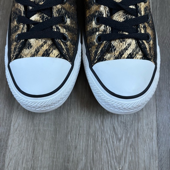 Converse All Star High Top Gold and Black Women's size 7.5 Sneaker - Picture 11 of 14